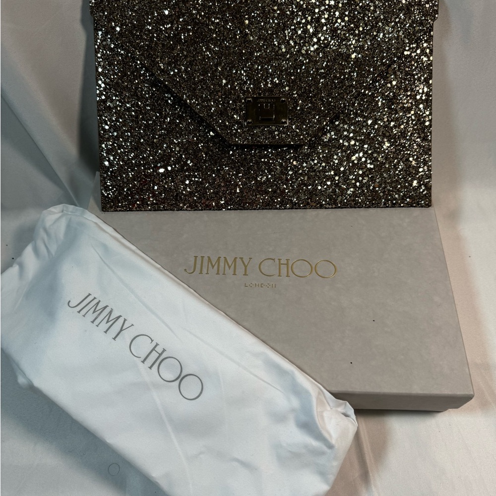 Jimmy choo envelope clutch handbag purse